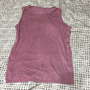 Surgery Pink Tank Top with Rounded Neckline